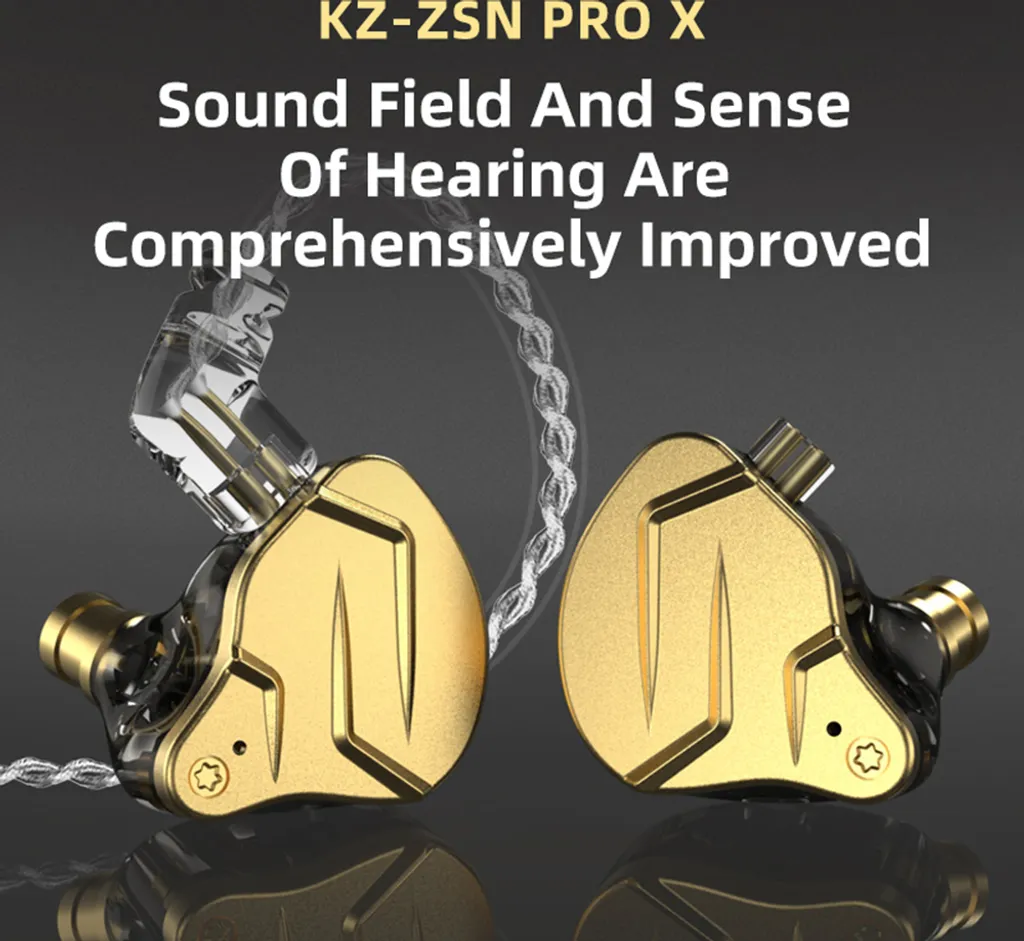 KZ ZSN PRO X Kabelgebundene In-Ear-Kopfhoerer DIY-Kopfhoerer 1BA + 1DD Hybrid-Treiber HIFI DJ-Monitor Laufsport-Ohrhoerer – Bild 12