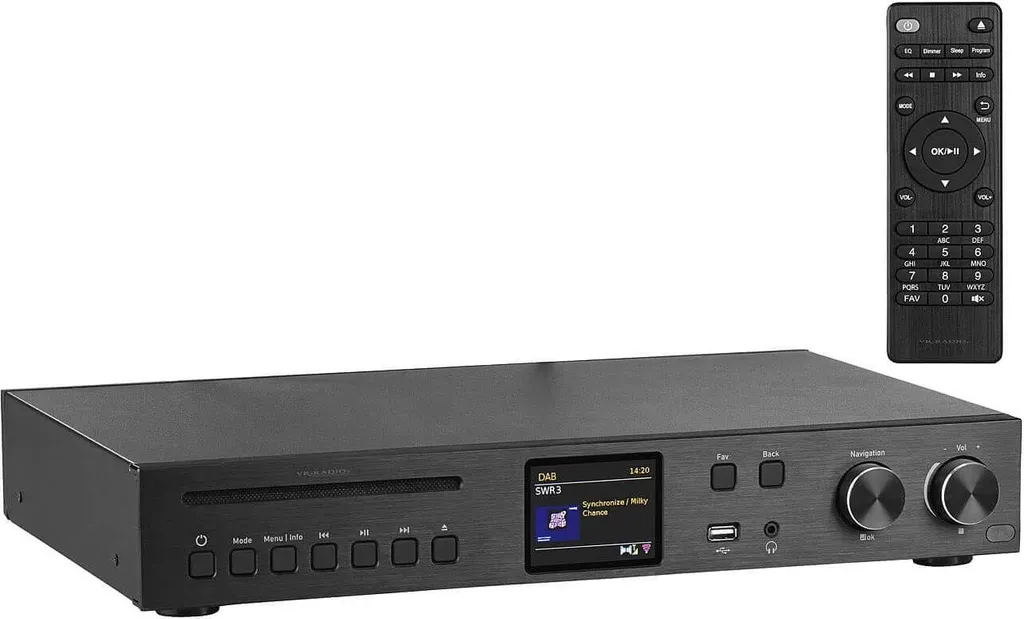 VR-Radio IRS-715 Digitaler WLAN-HiFi-Tuner Mit Internetradio, DAB+, UKW, MP3, E App – Bild 3