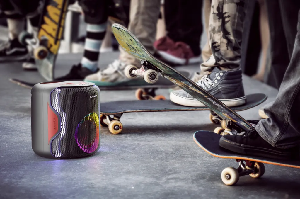 Sharp PS-919 2.1 Bluetooth-Lautsprecher, 130 Watt RMS, Wasserabweisendes GehĂ€use, Farbe: Schwarz â Bild 8
