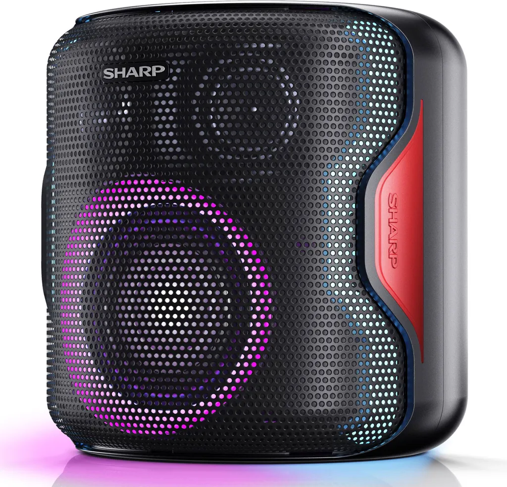 Sharp PS-919 2.1 Bluetooth-Lautsprecher, 130 Watt RMS, Wasserabweisendes GehĂ€use, Farbe: Schwarz â Bild 6