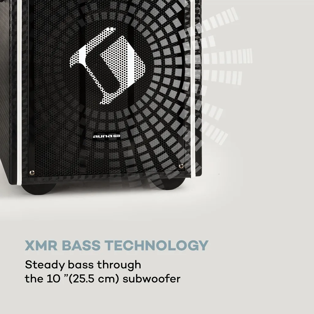 DisGo Box 100 DVD Mobile PA-Anlage, 300 W Max., 9" TFT-Display, DVD, BT – Bild 4