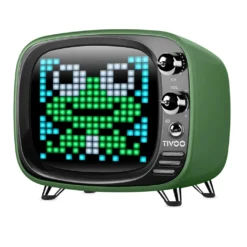 Divoom TIVOO Bluetooth V5.0 Lautsprecher Mit Smart Pixel Art Display, Farbe:grün