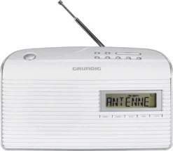 Grundig Music 61 White Tragbares Radio Mit Weckfunktion