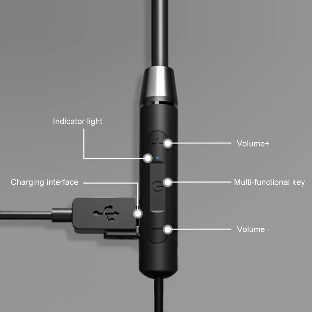 Lenovo HE05 Kopfh?rer Bluetooth5.0 Drahtloses Headset Magnetischer Nackenbš¹gel Kopfh?rer IPX5 Wasserdichter Sportohrh?rer Mit Ger?uschunterdrš¹ckendem Mikrofon – Bild 14