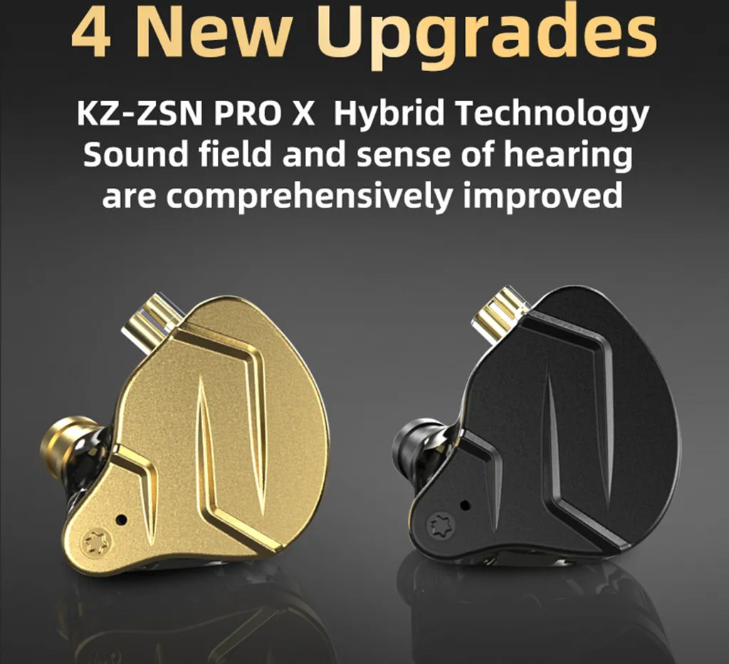 KZ ZSN PRO X Kabelgebundene In-Ear-Kopfhoerer DIY-Kopfhoerer 1BA + 1DD Hybrid-Treiber HIFI DJ-Monitor Laufsport-Ohrhoerer – Bild 13