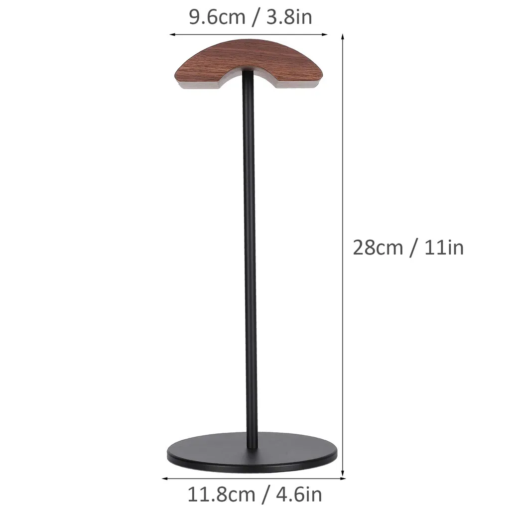 Kopfhörerhalter Kopfhörerständer Universal Aus Holz Kopfhörer Halter Headset Halterung- In Walnussholz – Bild 10