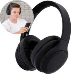Bluetooth Kopfhörer Kabellos Bluetooth - Kopfhörer Bluetooth - Kabellose Kopfhörer - Bluetooth Kopfhörer Over-ear - Mit Aktivem Noise-Cancelling - Schwarz - IMOSHION®