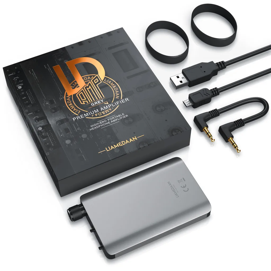 LIAM&DAAN Mobiler Kopfhörerverstärker Mit 1500mAh Akku Zur Verstärkung Der Audiowiedergabe – Bild 4