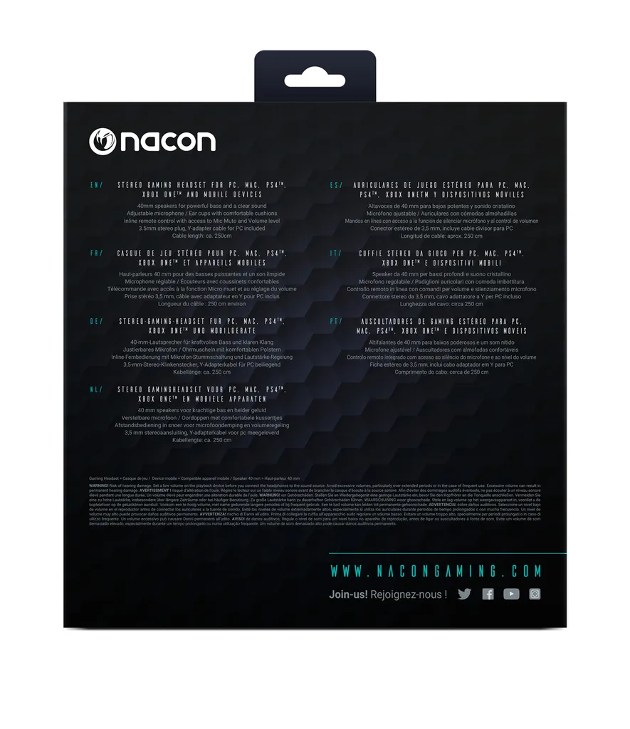 NACON Stereo-Headset GH-110ST (kompatibel: Mit PC/PS4/Xbox One/Mobile Devices) – Bild 8
