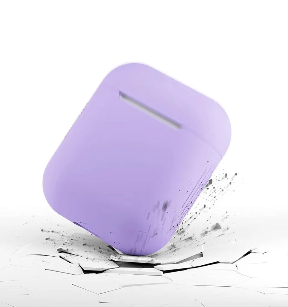 2x Schutzhülle Für Apple AirPods 1/2 Silikon Kopfhörer Cover Matt Case Tasche – Bild 4