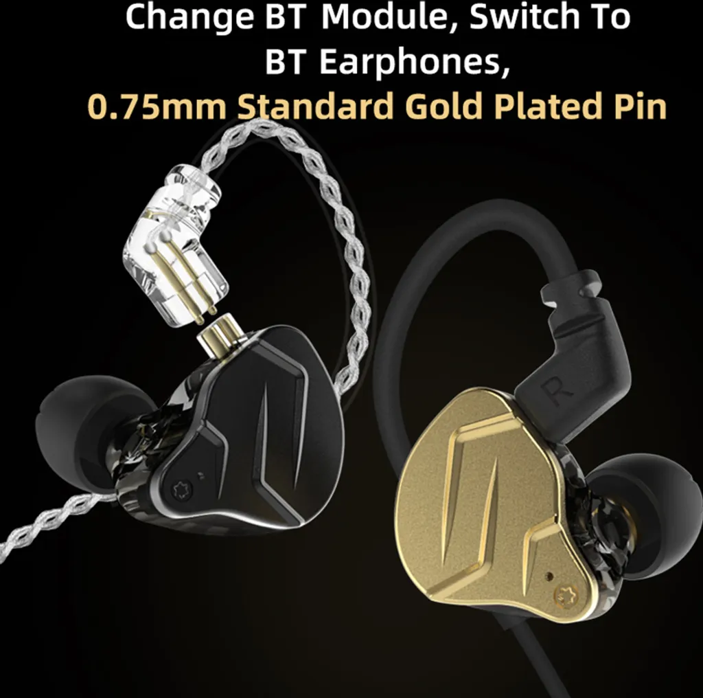 KZ ZSN PRO X Kabelgebundene In-Ear-Kopfhoerer DIY-Kopfhoerer 1BA + 1DD Hybrid-Treiber HIFI DJ-Monitor Laufsport-Ohrhoerer – Bild 11