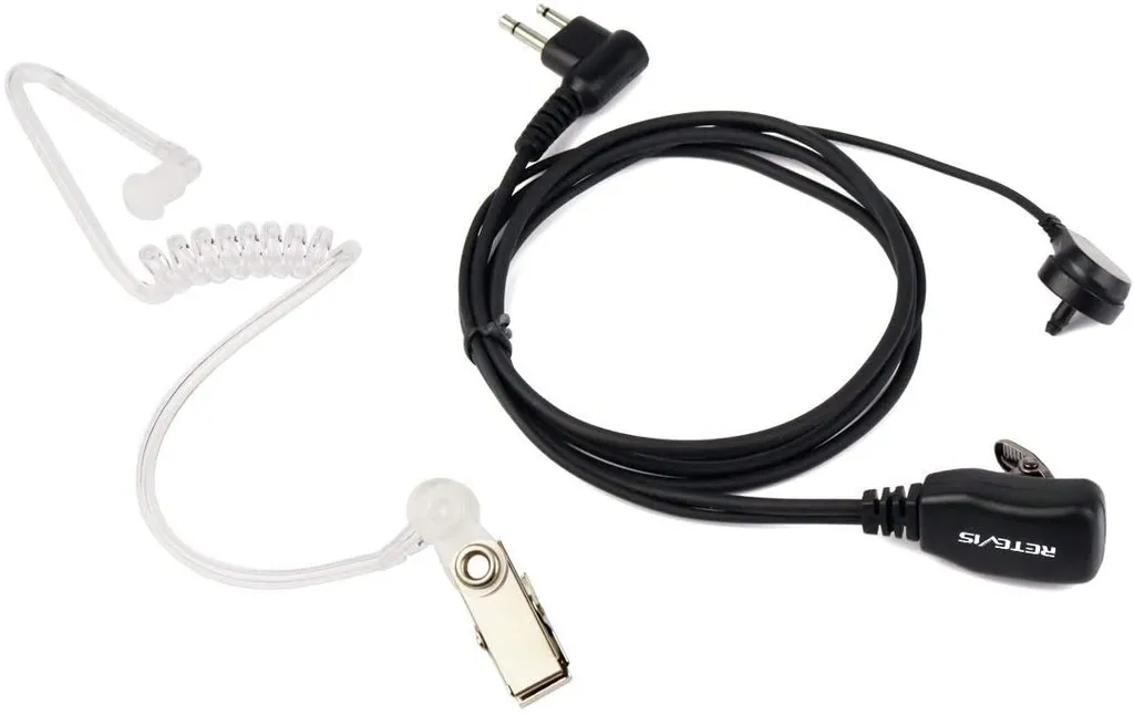 Retevis M001 Funkgerät Headset 2 Pin Kopfhörer Covert Akustische Rohr Ohrhörer Kompatibel Mit Minland G15/G18 Motorola DP1400 CP040 CP88 CP100 CP150 GP68 GP88 GP300 Walkie Talkies (2 STK.) – Bild 7