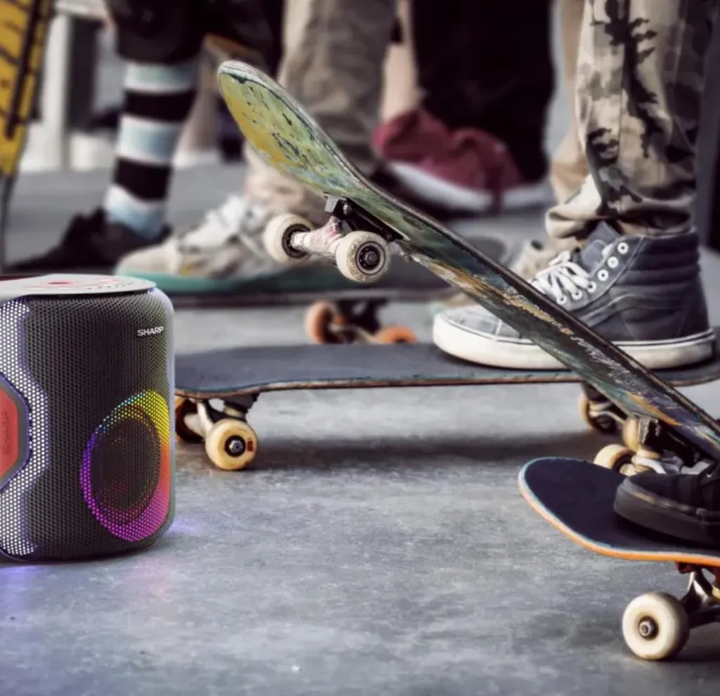 Sharp PS-919 2.1 Bluetooth-Lautsprecher, 130 Watt RMS, Wasserabweisendes GehĂ€use, Farbe: Schwarz â Bild 16