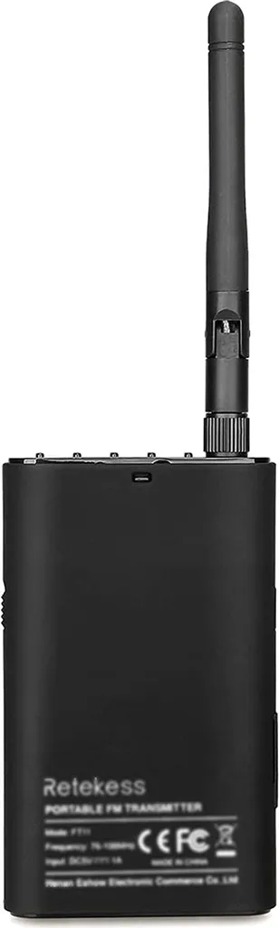 Retekess FT11 Tour Guide System FM-Transmitter Mit 2000 MAh Wiederaufladbarem Akku, Für Gleichzeitige Konferenzen(1 Sender, Schwarz) – Bild 9