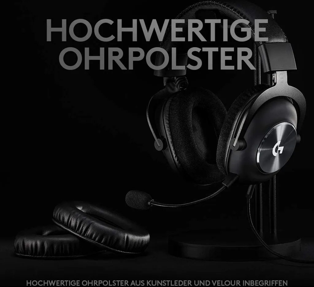 Logitech G G PRO X Gaming Headset, Verkabelt, Gaming, 20 - 20000 Hz, 320 G, Kopfhörer, Schwarz – Bild 7