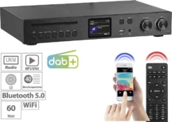 VR-Radio IRS-715 Digitaler WLAN-HiFi-Tuner Mit Internetradio, DAB+, UKW, MP3, E App