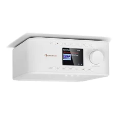 Auna Sound Maître DAB Küchenradio - Unterbau DAB+/UKW Radiotuner - Bluetooth - AUX - HCC Farbdisplay - 2 Separate Weckfunktionen - Küchentimer - LED Beleuchtung