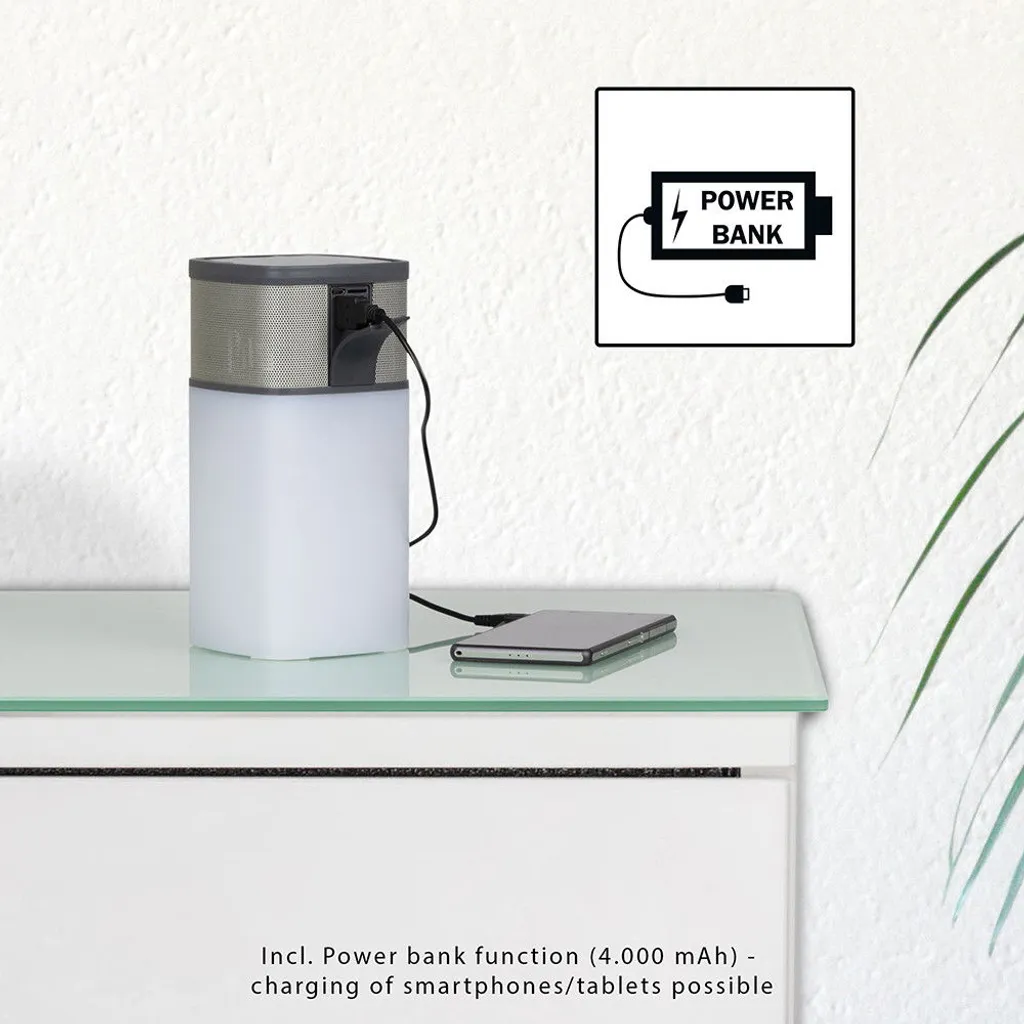 AEG Bluetooth Lautsprecher BSS 4841 19,5x9,5x69,5 Cm Grau – Bild 7