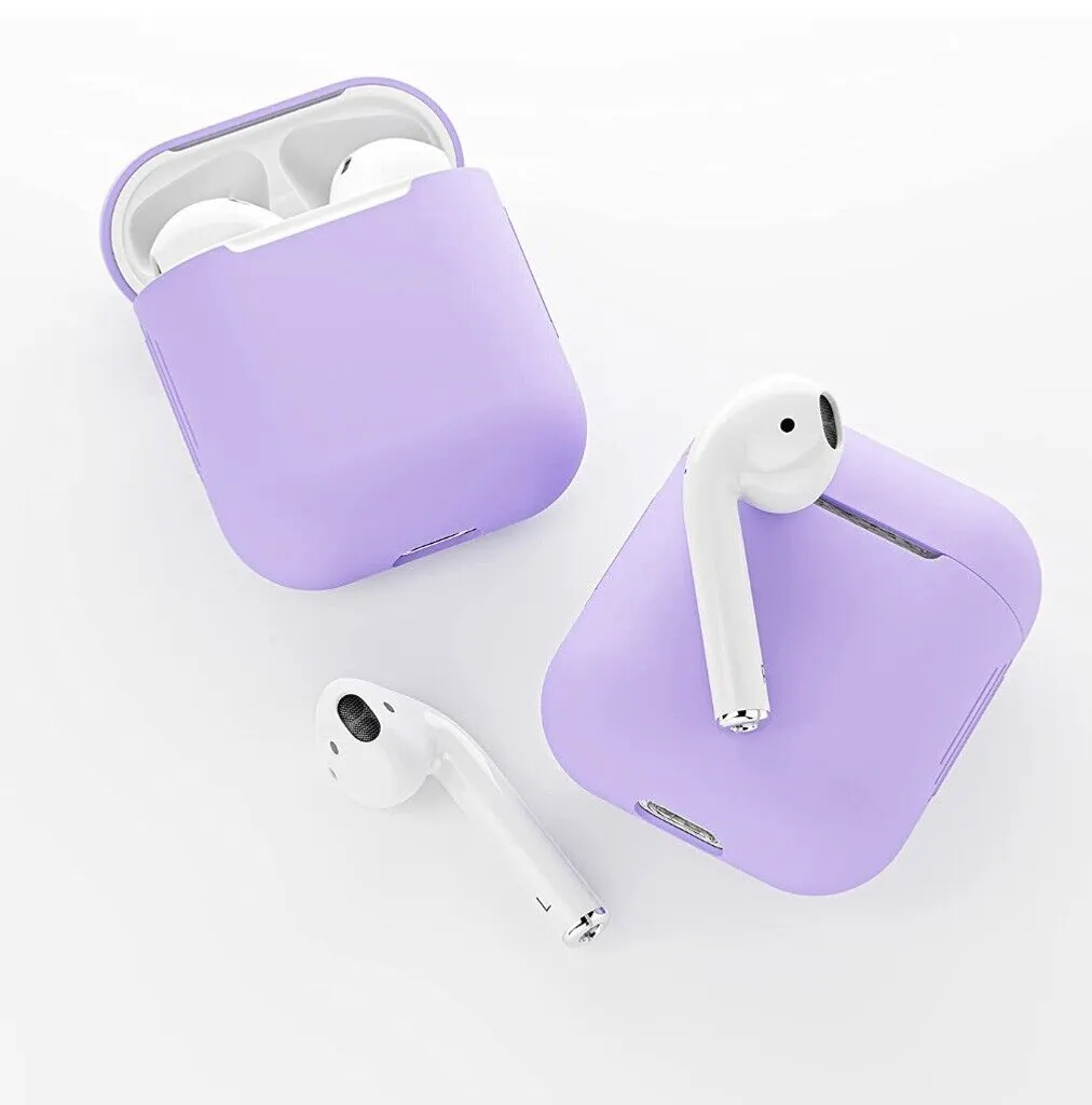 2x Schutzhülle Für Apple AirPods 1/2 Silikon Kopfhörer Cover Matt Case Tasche – Bild 3
