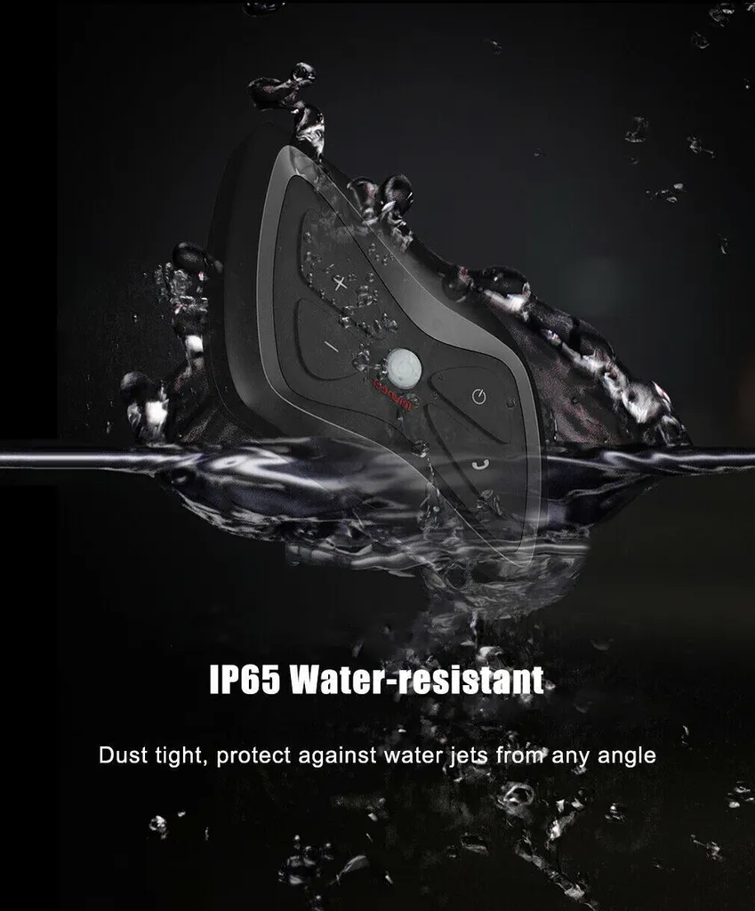 2-Pack T6 PLUS Motorrad Intercom 1500m Motorradhelm Bluetooth 5.1 Headset Interphone Motorrad-Kopfhörer Gegensprechanlage – Bild 16