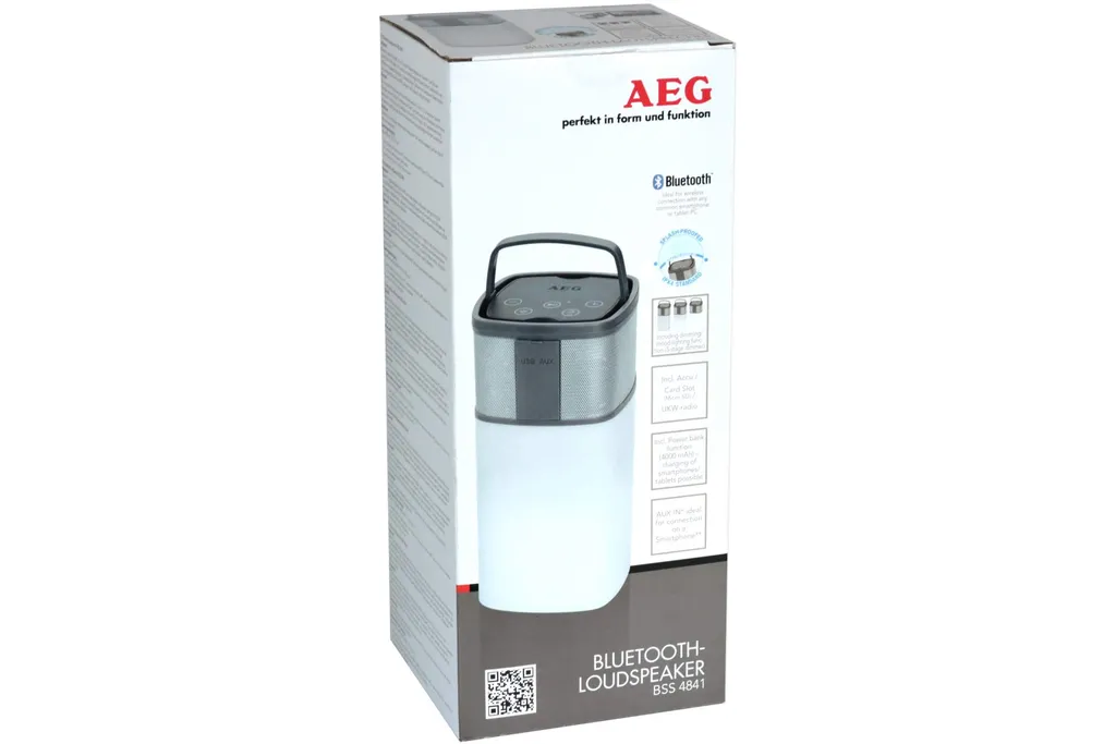 AEG Bluetooth Lautsprecher BSS 4841 19,5x9,5x69,5 Cm Grau – Bild 17