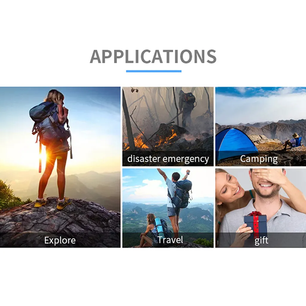 Tragbares Solarbetriebenes Notfallradio Mit Handkurbel, AM/FM/WB Radio, 2000 MAh Akku, USB Ladegerät.Rot – Bild 7