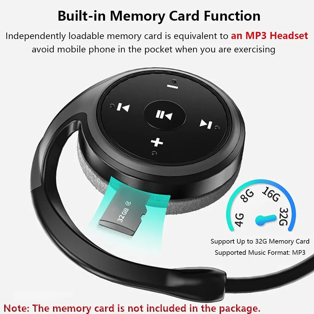 Sport Kopfhörer Bluetooth Kopfhörer Headsets Für Handys Funk Kopfhörer – Bild 3