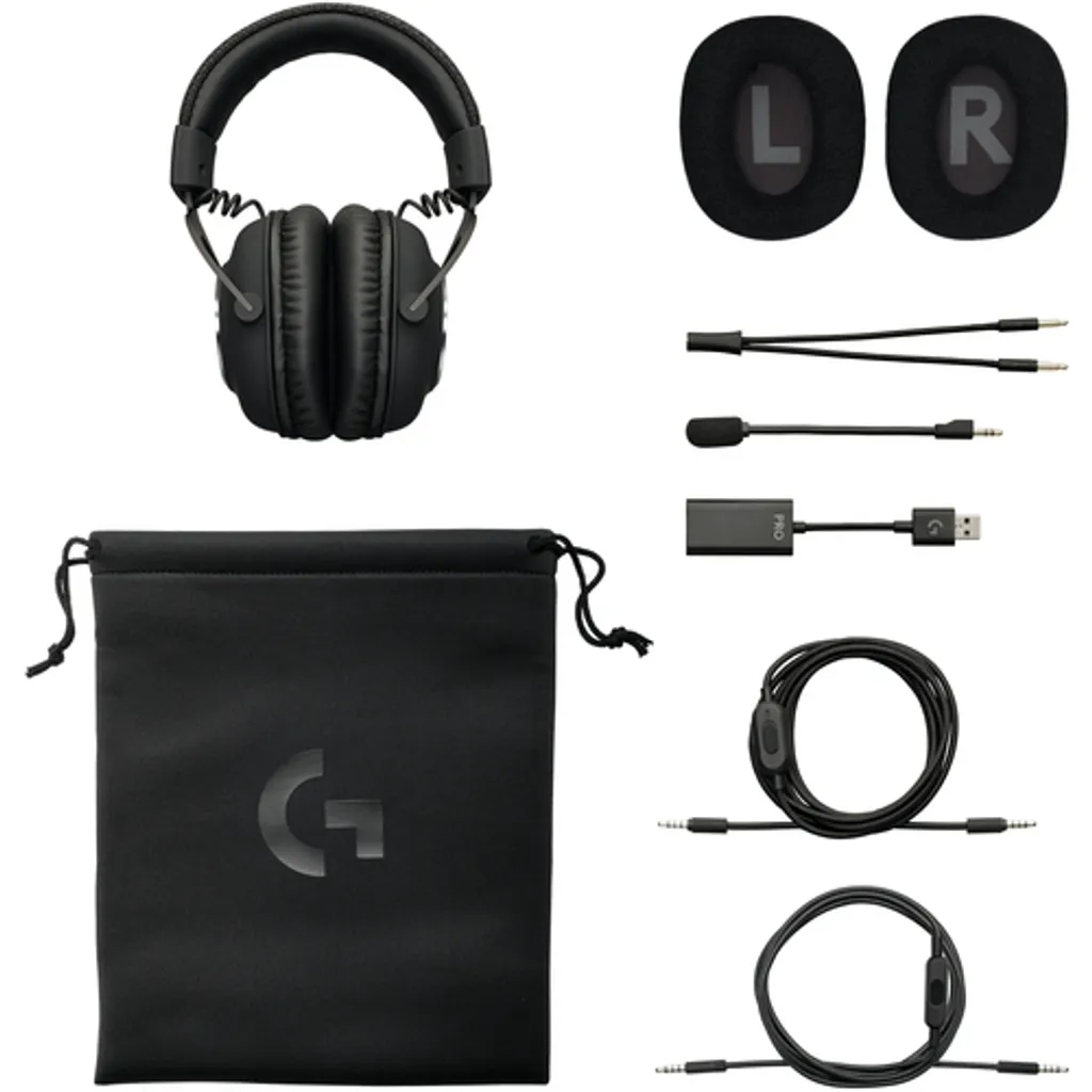 Logitech G G PRO X Gaming Headset, Verkabelt, Gaming, 20 - 20000 Hz, 320 G, Kopfhörer, Schwarz – Bild 17