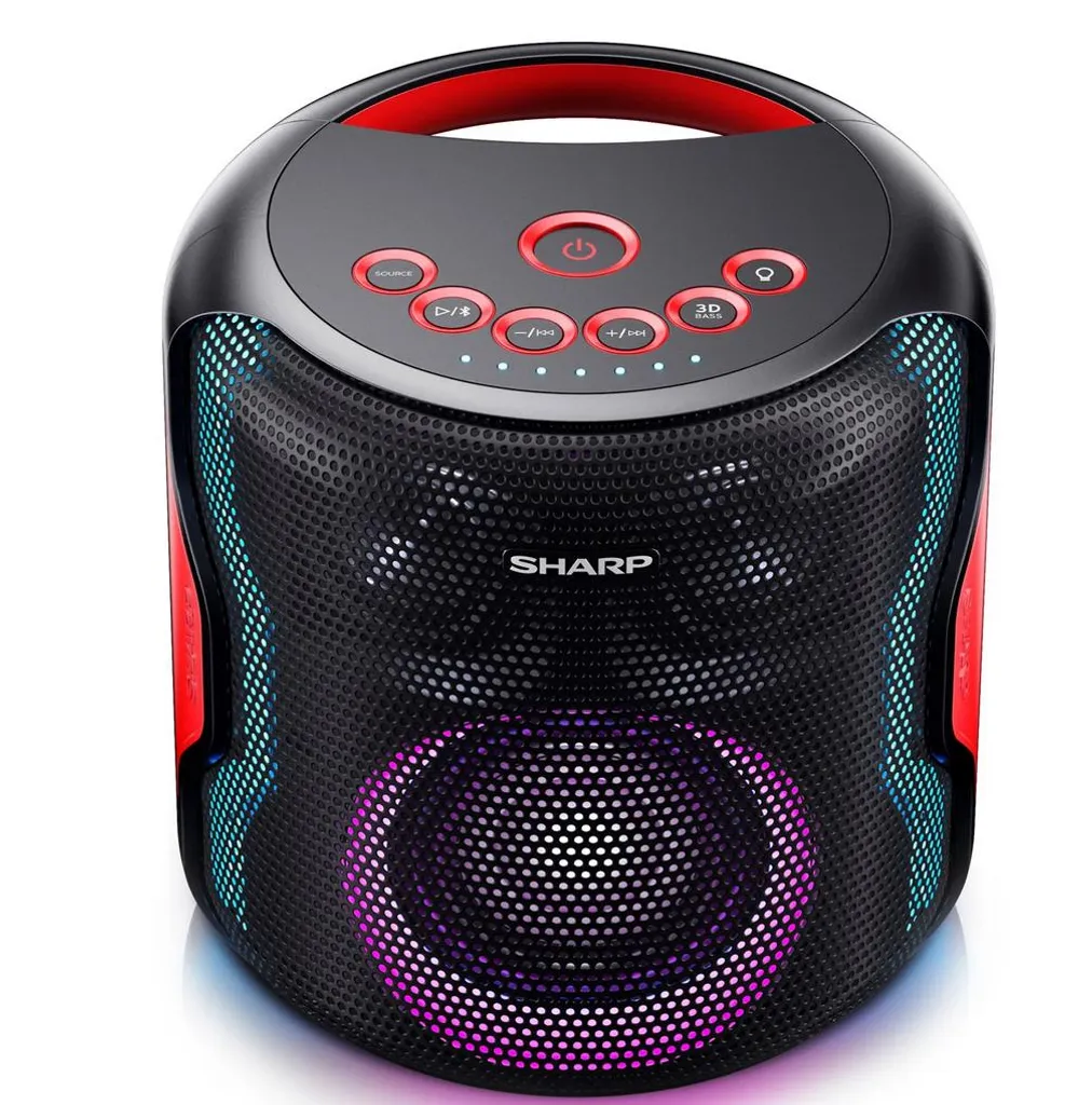 Sharp PS-919 2.1 Bluetooth-Lautsprecher, 130 Watt RMS, Wasserabweisendes GehĂ€use, Farbe: Schwarz â Bild 13