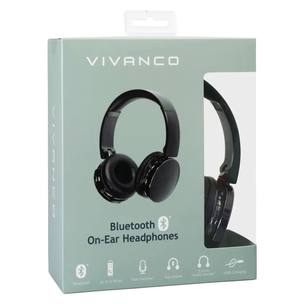 ViVanco™Neos Air - Kopfhörer - Kopfband - Anrufe & Musik - Schwarz - Binaural - Digital Vivanco – Bild 4