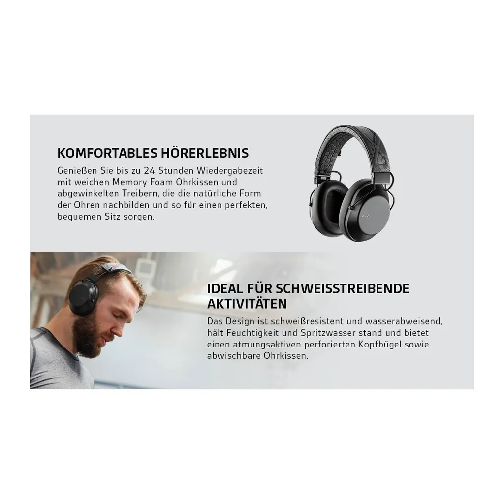 Poly BackBeat FIT 6100 - Kopfhörer - Kopfband - Sport - Schwarz - Binaural - Abspielen/Pause - Track Poly – Bild 10