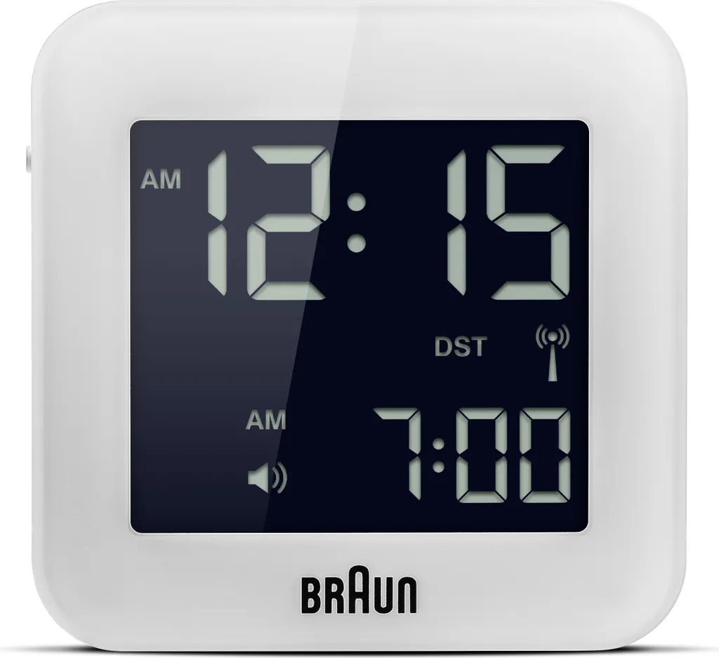 Braun Funkwecker, Digital-Display, Multiband, Farbe: Weiß, Modell: BNC008WHWHRC – Bild 2