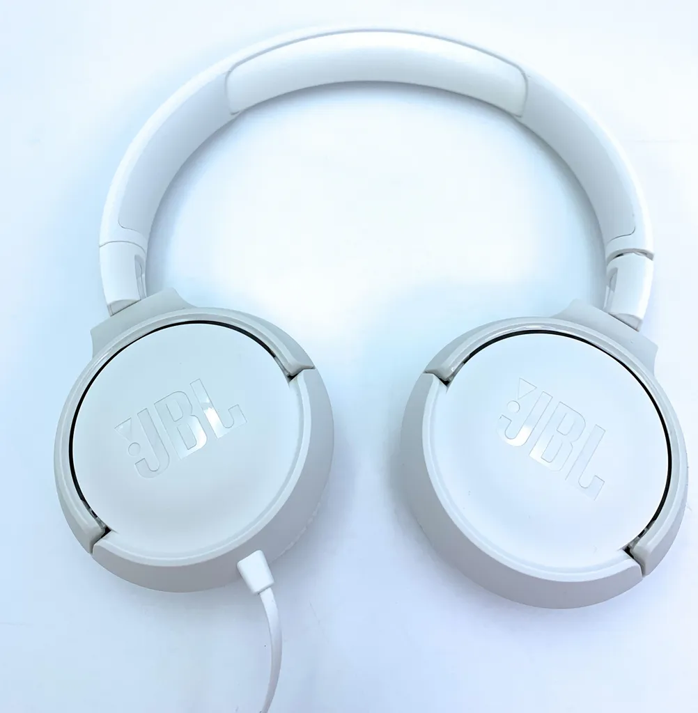 JBL Tune 500 PureBass On-Ear Kopfhörer - Weiß "wie Neu" – Bild 8