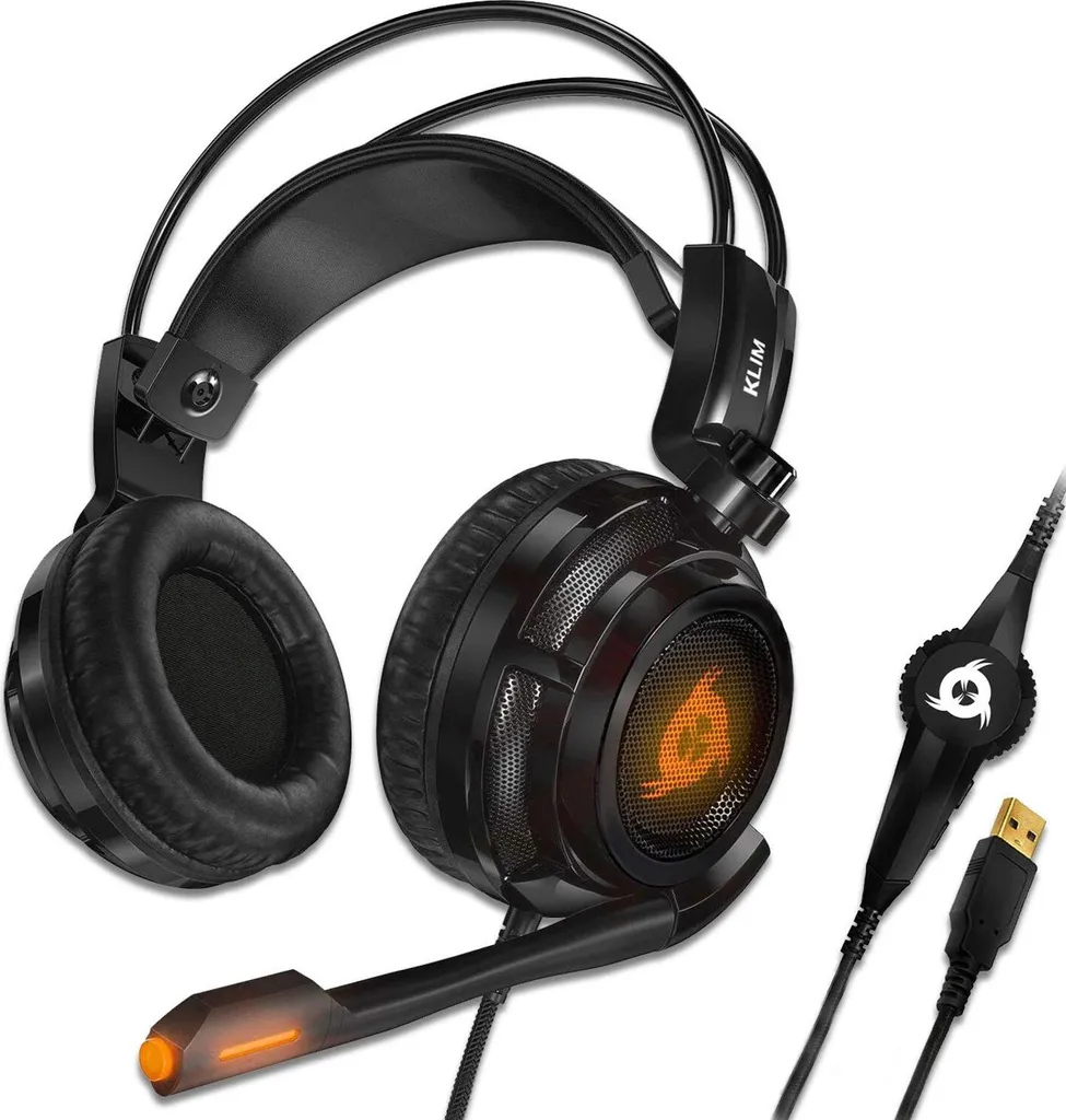 KLIM Puma Vibration 7.1 Surround Sound Gaming Headset USB Schwarz – Bild 9