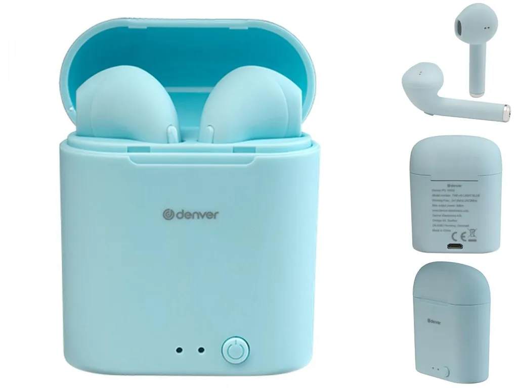 Denver In-Ear Ohrhörer TWE-46, Hellblau – Bild 7