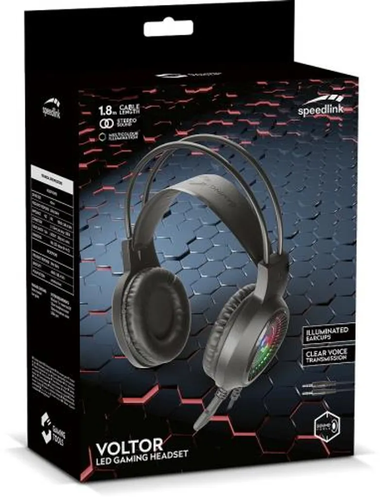 SPEEDLINK VOLTOR LED Stereo Gaming Headset, Black – Bild 4