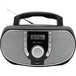 Soundmaster SCD1700SW CD-MP3 Boombox Mit DAB+/ UKW-Radio, USB, Aux-In, Schwarz