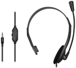 LogiLink Mono Headset Mit Mikrofon 3,5 Mm Klinkenstecker Schwarz
