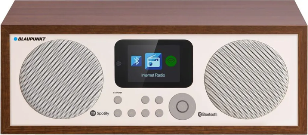 Blaupunkt IR10BT Internet Radio Grau Holz