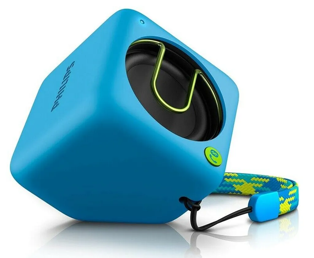 Philips Tragbarere Kabelloser Bluetooth Mini Lautsprecher BT1300A/00 Blau