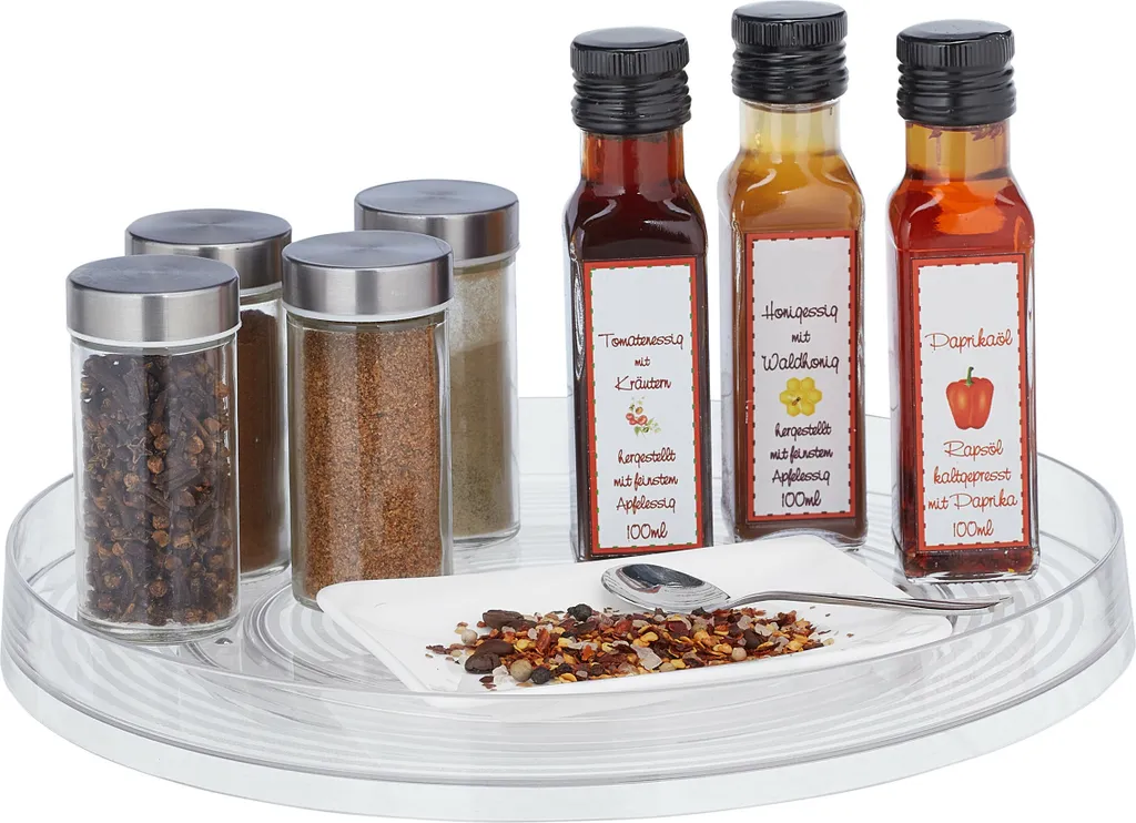 Relaxdays Durchsichtiger Drehteller Für Die Küche