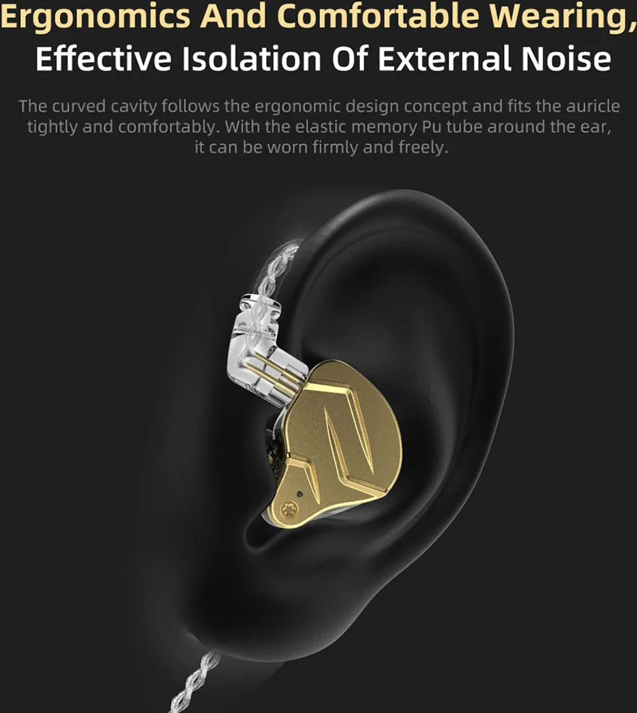 KZ ZSN PRO X Kabelgebundene In-Ear-Kopfhoerer DIY-Kopfhoerer 1BA + 1DD Hybrid-Treiber HIFI DJ-Monitor Laufsport-Ohrhoerer – Bild 2