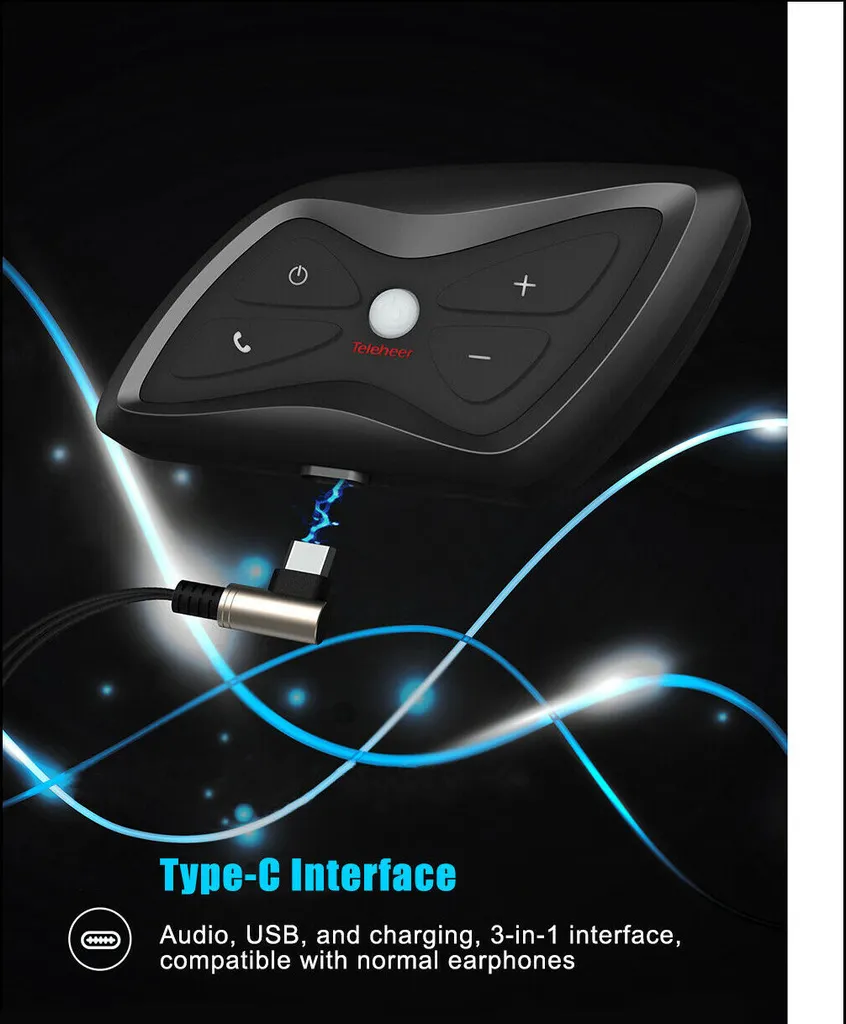 2-Pack T6 PLUS Motorrad Intercom 1500m Motorradhelm Bluetooth 5.1 Headset Interphone Motorrad-Kopfhörer Gegensprechanlage – Bild 13