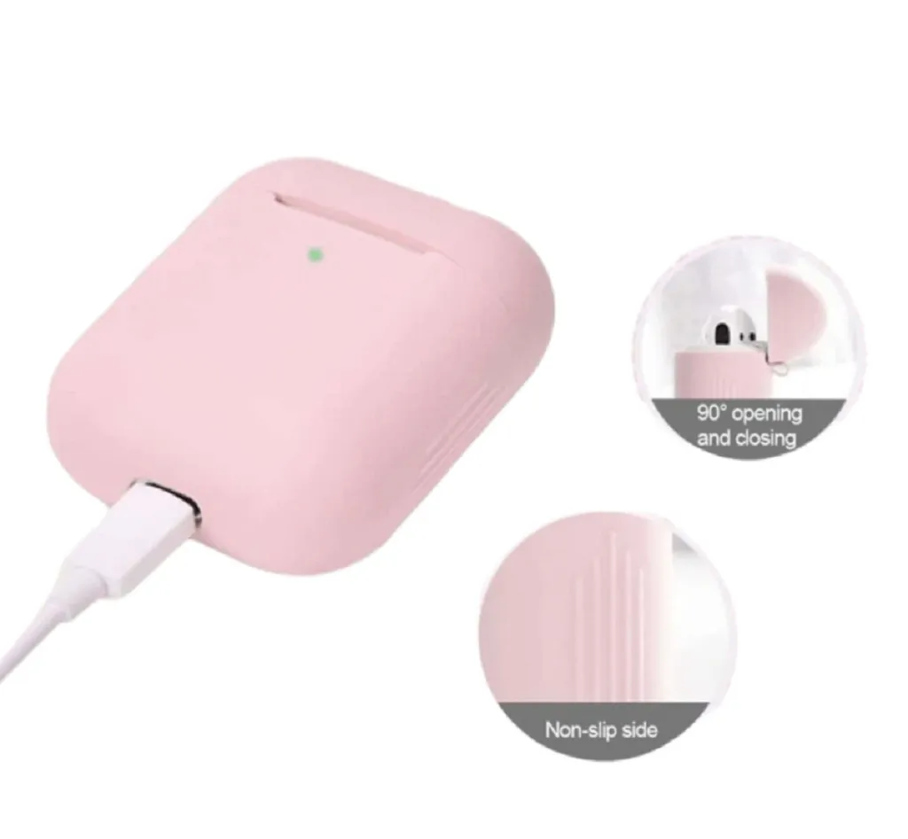 2x Schutzhülle Für Apple AirPods 1/2 Silikon Kopfhörer Cover Matt Case Tasche – Bild 7