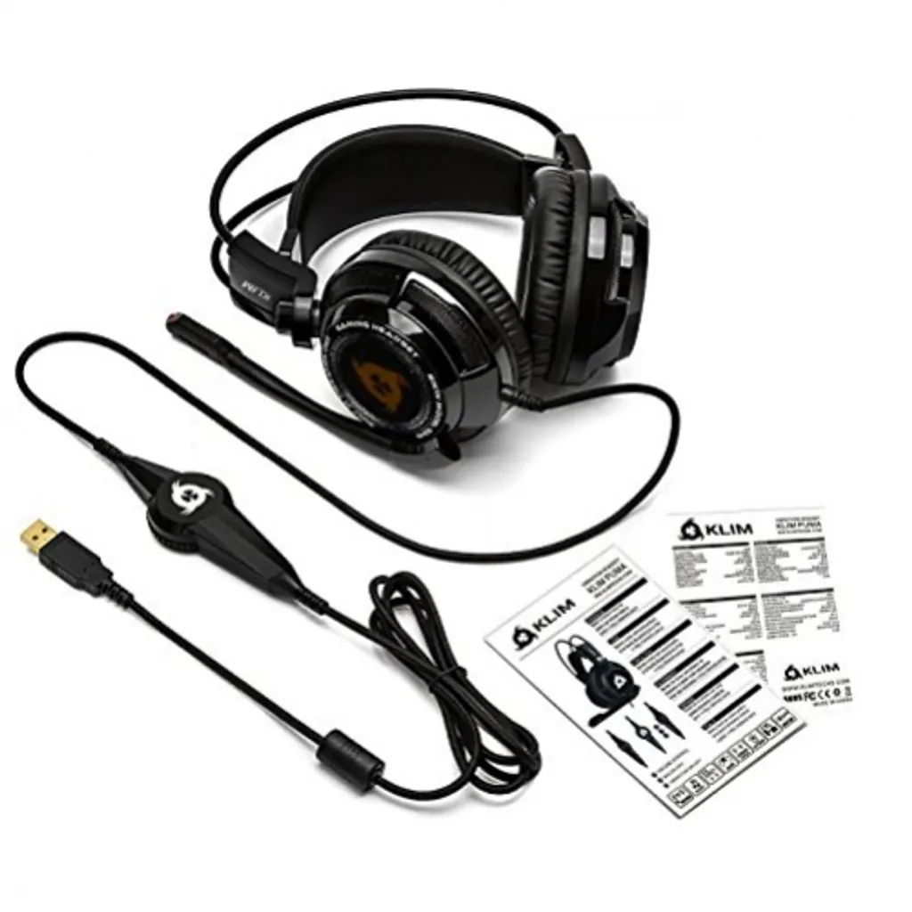 KLIM Puma Vibration 7.1 Surround Sound Gaming Headset USB Schwarz – Bild 6