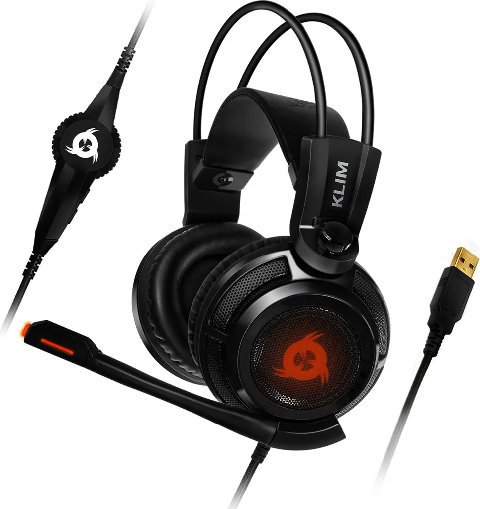 KLIM Puma Vibration 7.1 Surround Sound Gaming Headset USB Schwarz – Bild 8