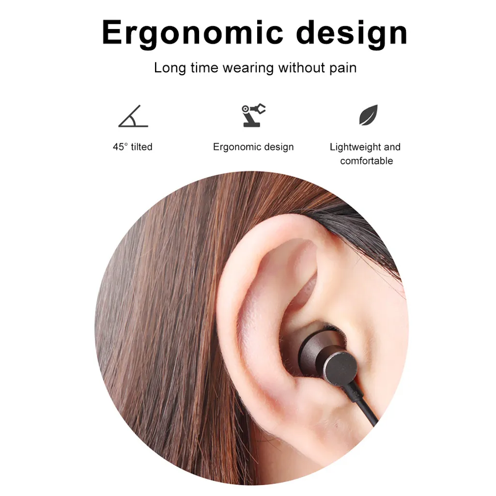 Lenovo HE05 Kopfh?rer Bluetooth5.0 Drahtloses Headset Magnetischer Nackenbš¹gel Kopfh?rer IPX5 Wasserdichter Sportohrh?rer Mit Ger?uschunterdrš¹ckendem Mikrofon – Bild 4