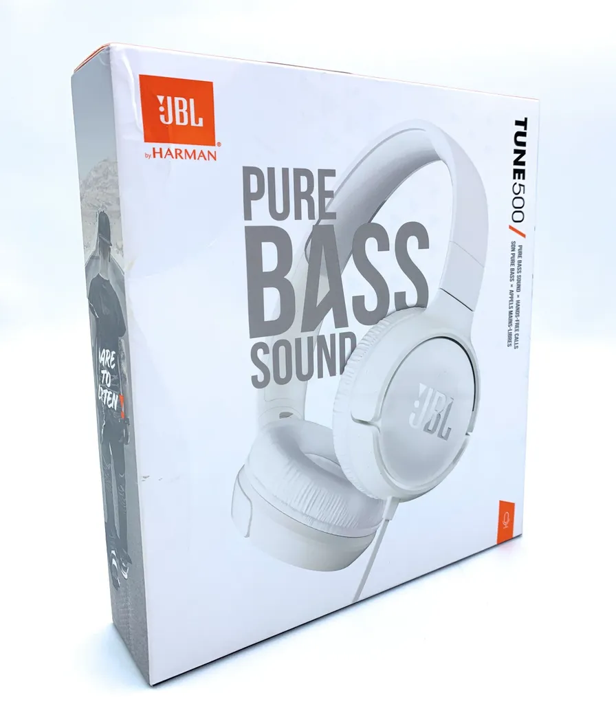 JBL Tune 500 PureBass On-Ear Kopfhörer - Weiß "wie Neu" – Bild 11