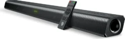 BOMAKER ®Soundbar 2.0 HDMI ARC 110 DB 37 Zoll Lautsprecher Für TV Gerte Bluetooth 5.0 TV Stereo Sound DSP 120 Watt Mit AUX,USB,HDMI,Optischer Anschluss Schwarz-ODINE Ⅲ