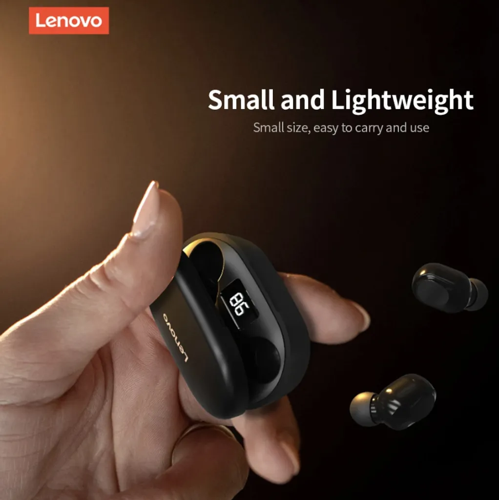 Lenovo Stereo Bluetooth Headset XT91 Schwarz – Bild 3